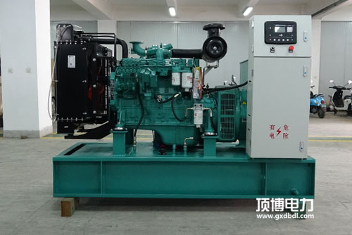 一臺(tái)750kW柴油發(fā)電機(jī)組工作小于100h，起動(dòng)排氣管有大量白煙